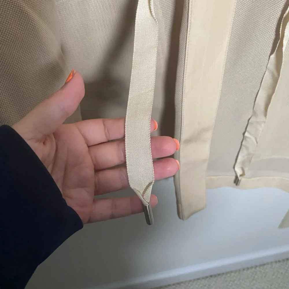 Etcetera Avian Mesh Lightweight Beige Jacket Size 14 - Picture 10 of 12